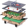 4IN1 Tischkicker Multifunktionstisch Billard Spieltisch Tischtennis 81x43x31 cm⚽