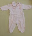 Strampler Prenatal Schlafanzug Weiß Rosa Le Petit Jardinier 59/65 56/62 0-3 