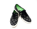 Keds Champion Bike Dot schwarze Freizeit-Canvas-Schuhe Schnürschuhe Turnschuhe Reise