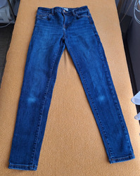 "ZARA" Damen Mädchen Jeans  Hose Gr. 34 blau used look