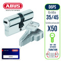 Abus D6PS Türzylinder - Profilzylinder 35/45 mm mit  Code Karte bis 100 Schl.