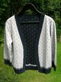 Heine Wende Cardigan, / Strickjacke Gr. 36/38 Blau/ Grau NEUWERTIG