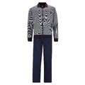 hajo Herren Hausanzug, 2-tlg. Set - Klima-Komfort, Jacke und Hose, Cotton-Mix...