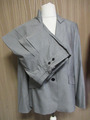 180 AB01 St. Emile Damen Designer Hosenanzug grau Gr. 42 Blazer  Hose 2-Teiler