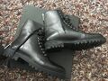 Boss  Stiefeletten von Boss Schnürboots Katlin Biker Black Gr. 39.