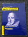 Erläuterungen zu William Shakespeare, Macbeth | Taschenbuch | gebraucht