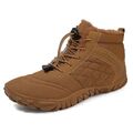 Herren Barfußschuhe Gefüttert Winterschuhe Damen Warm Winterstiefel Sneaker DE