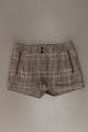 Second Life Fashion H&M Shorts für Damen Gr. 36, S kariert braun aus Polyester