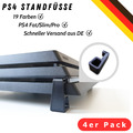 PS4 Standfüße Halterung Playstation 4 Pro Slim Fat Stand Kühlung Zubehör LED Set