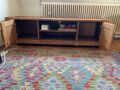 TV Lowboard Schrank Board Fernsehtisch Fernsehschrank Eiche massiv Eiche Dekor