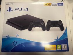 Sony PlayStation 4 Slim 500GB Spielkonsole - Schwarz (CUH-2216A)