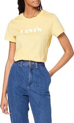 Levi's T-Shirt Damen The Perfect Tee T-Shirt Oberteil Modern Golden Haze Gelb S