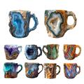 Handgefertigte Mineral-Kristall-Kaffeetasse Elegante Kaffeetasse, Transluzente