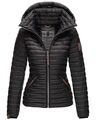 Marikoo Damen Jacke Übergangsjacke Steppjacke gesteppt Frühling Löwenbaby B839