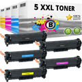 5x XXL TONER SET für HP COLOR LASERJET CP2025 DN CP2025 N CM2320FXI CM2320 N NF