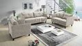 Sofaset Designersofa DECLAN 3-2-1 in Stoff Lincoln Beige