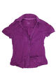 Esprit Damen Bluse Gr. S/34 - Flieder kurzarm Business Shirt Top