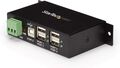 StarTech.com 4 Port USB 2.0 Hub Metall Hutschienen Wand Tischmontage TAA USB Exp