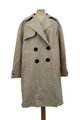 Mango Damen Trenchcoat M Beige Sand 60s Stil Knöpfe Klassisch