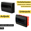 🆕 Aufputz / Unterputz / Sicherungskasten / Verteilerkasten / ✅IP40 / ⚫️schwarz