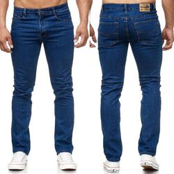 Herren  Jeans Slim Fit Regular Stretch Jeanshose Übergröße Hosen Six-Jeans