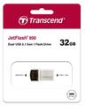Transcend USB Stick 32GB Speicherstick JetFlash 890S Typ C USB 3.1 mit USB 3.1