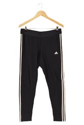 ADIDAS Leggings Schwarz Streifen Casual Sport Damen XL