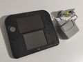 Nintendo 2DS Konsole Schwarz Blau + Original Ladekabel !