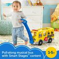 Fisher-Price Little People großer gelber Schulbus, musikalisches Zugspielzeug GLT75 NEU