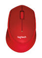 Logitech M330 Silent Plus Kabellose Maus Geräuschlos Rot schnurlos USB Wireless
