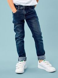 NAME IT Jungen Jeans Hose NKMSilas DNMTax dunkelblau Slim Größe 116 bis 164