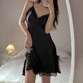 Dessous ^` Sexy Nachtkleid Satin Spitze Und Damen-Nachthemd Seide Aus Pyjama