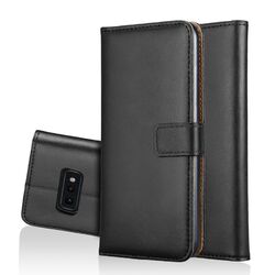 Handy Tasche Echt Leder Book Klapp Etui Schutz Hülle Bag für Samsung Galaxy S10e