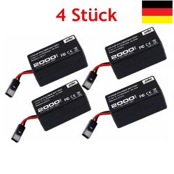 4 Stk 2000mAh 11.1V Li-Polymer Akku Batterie für Parrot AR.Drone 2.0 Quadcopter