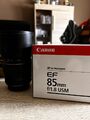 Canon EF 85mm f/1,8 USM Objektiv mit Festbrennweite - Schwarz