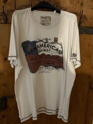 Tolles Weisses Camp David T-Shirt in Gr. XXXL