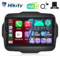 DAB+ 4+64G 8Core Android13 Autoradio Für Jeep Renegade GPS Navi WIFI RDS +Kamera