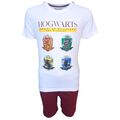 Schlafanzug kurz Harry Potter - Hogwarts Sommer Pyjama für Jungen Gr.134-164 cm 