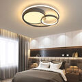 LED Deckenlampe Modern 3 Ring Deckenleuchte Dimmbar mit Fernbedienung Wohnzimmer