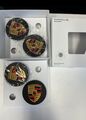 4x Porsche Nabendeckel Original 911 Cayenne Panamera Schwarz Matt NEU 76mm 65mm