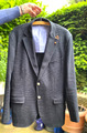 Sakko Blazer Massimo Dutti Gr. 56 extrafeine Baumwolle neuwertig blau