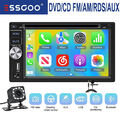 2 DIN Carplay Autoradio Android Auto Mit Kamera MIK DVD FM RDS CD 3USB Bluetooth