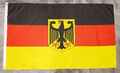 Fahne Flagge Deutschland Adler WM EM mit Ösen - 90 x 150 cm