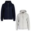 GANT Damen Sweatjacke - REGULAR TONAL SHIELD ZIP HOODIE, Kapuze, Logo, einfar...