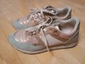 Halbschuh Sneaker Gr. 38 Mint, Rose Glitzer