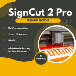 SignCut Pro2  Schneidesoftware Plottersoftware Premium Lizenz 1 Jahr - 1 Gerät!