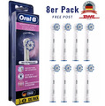 8 Stück Oral-B Sensitive Clean Aufsteckbürsten Ersatzbürsten für Oral-B Pro EB60