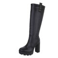 High-heel Stiefel Damenschuhe 8421 Ital-design In Schwarz