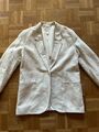 H&M Leinen/Viskose Blazer, Off-White, Gr.S, Wie Neu, NP 79,90€