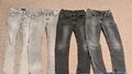 4 Kinder Jeans Hosen Blue Effect 146SS Grau Und Schwarz 